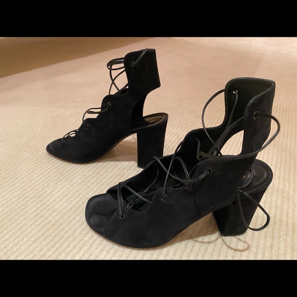 Saint Laurent 'Babies' tie up sandal black 7.5 - Picture 7 of 9